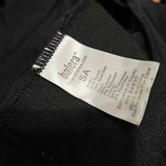 Balera black mesh long sleeved leotard SA - Picture 3 of 3